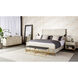 Valencia Taupe / Brass Bed, King